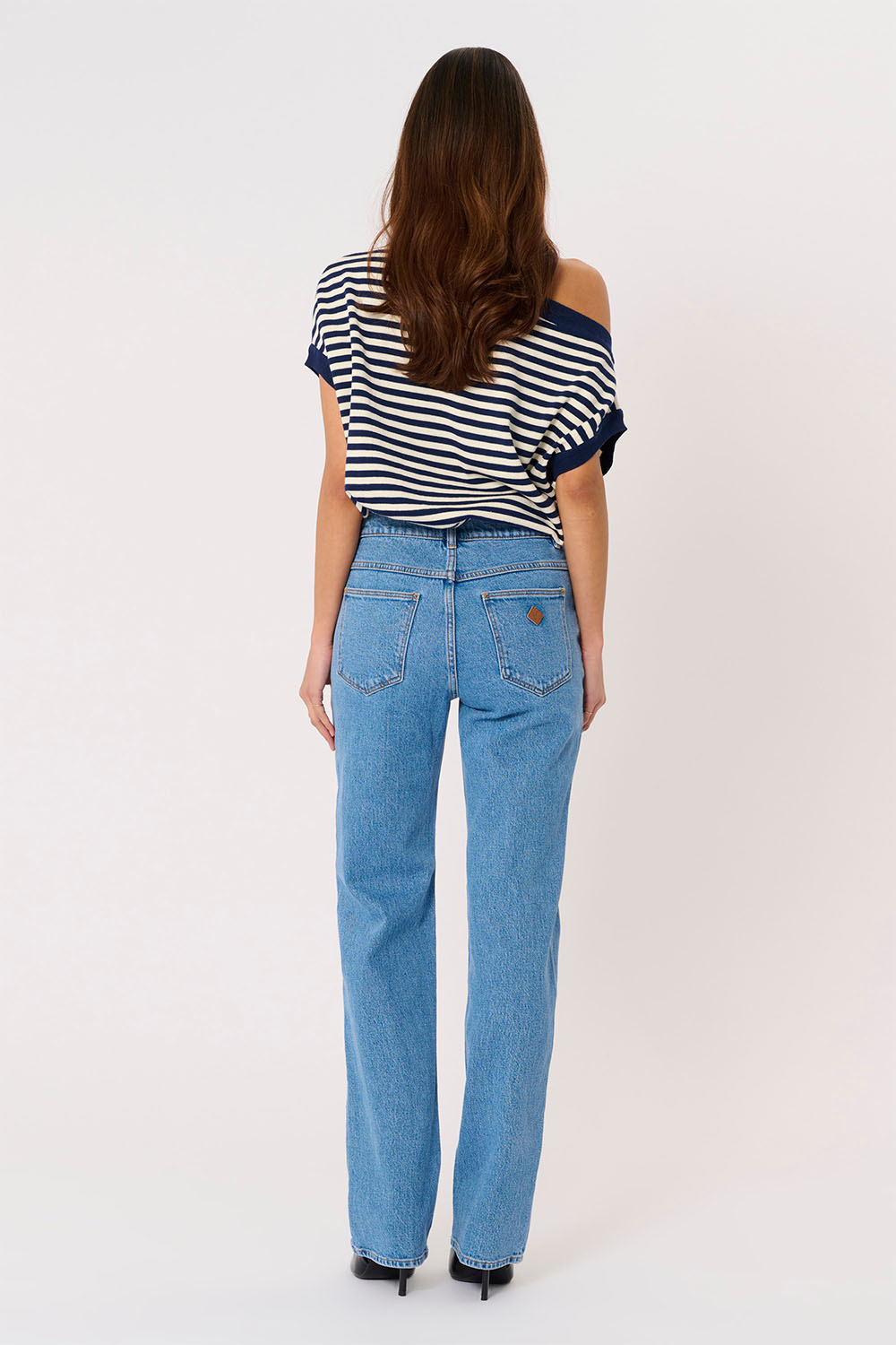 ABrand Jeans A 95 Mid Straight in Debbie — Back view
