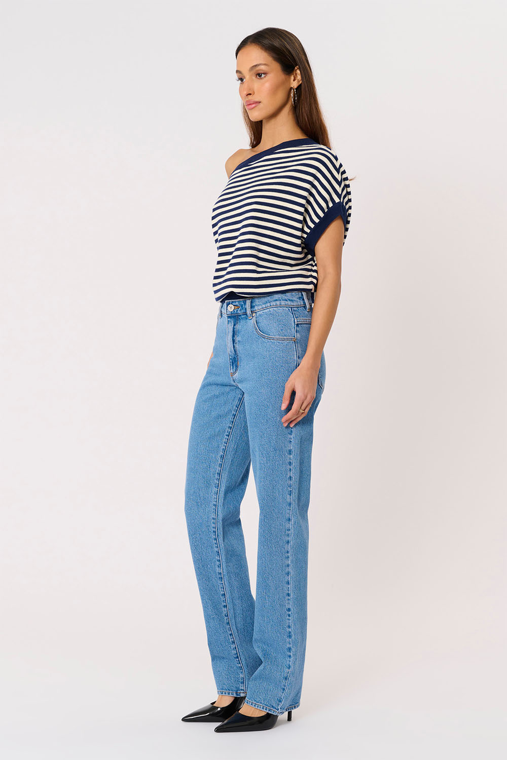 ABrand Jeans A 95 Mid Straight in Debbie — Side view