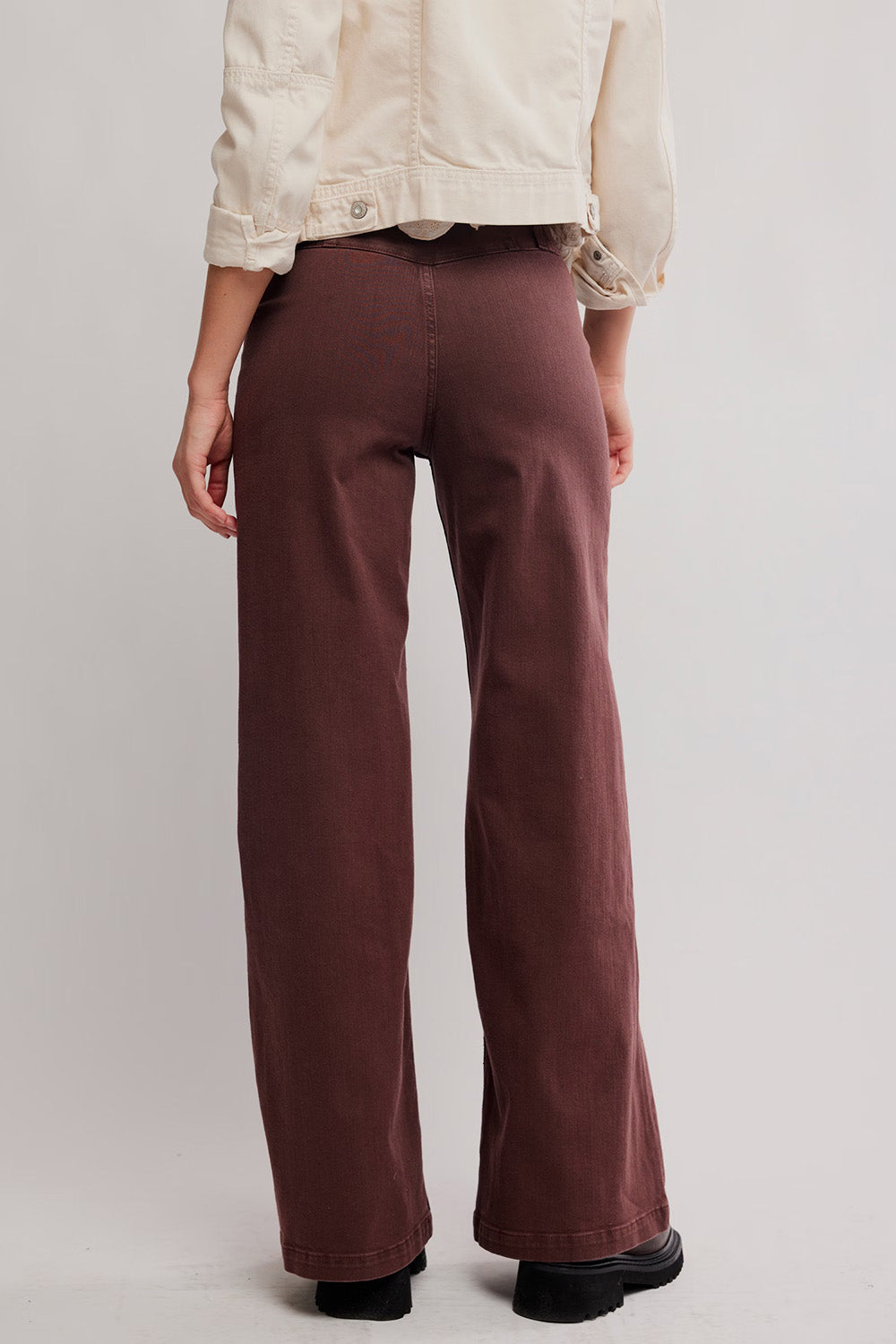Free People - Libre Wide Leg - Rum Running - Back