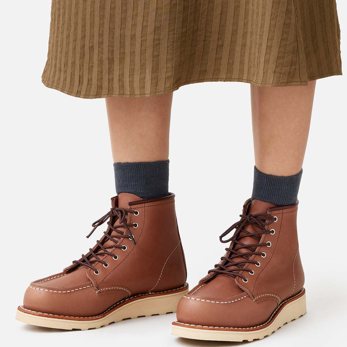 6 INCH MOC TOE MOCHA EVRGREEN Clothing