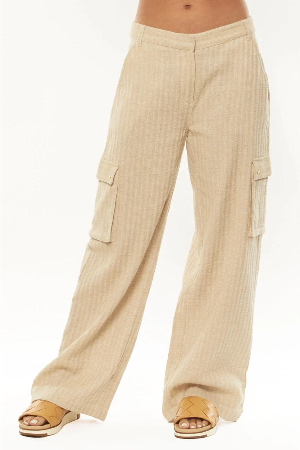Amuse Society - In Harmony Woven Pant - Linen - Front