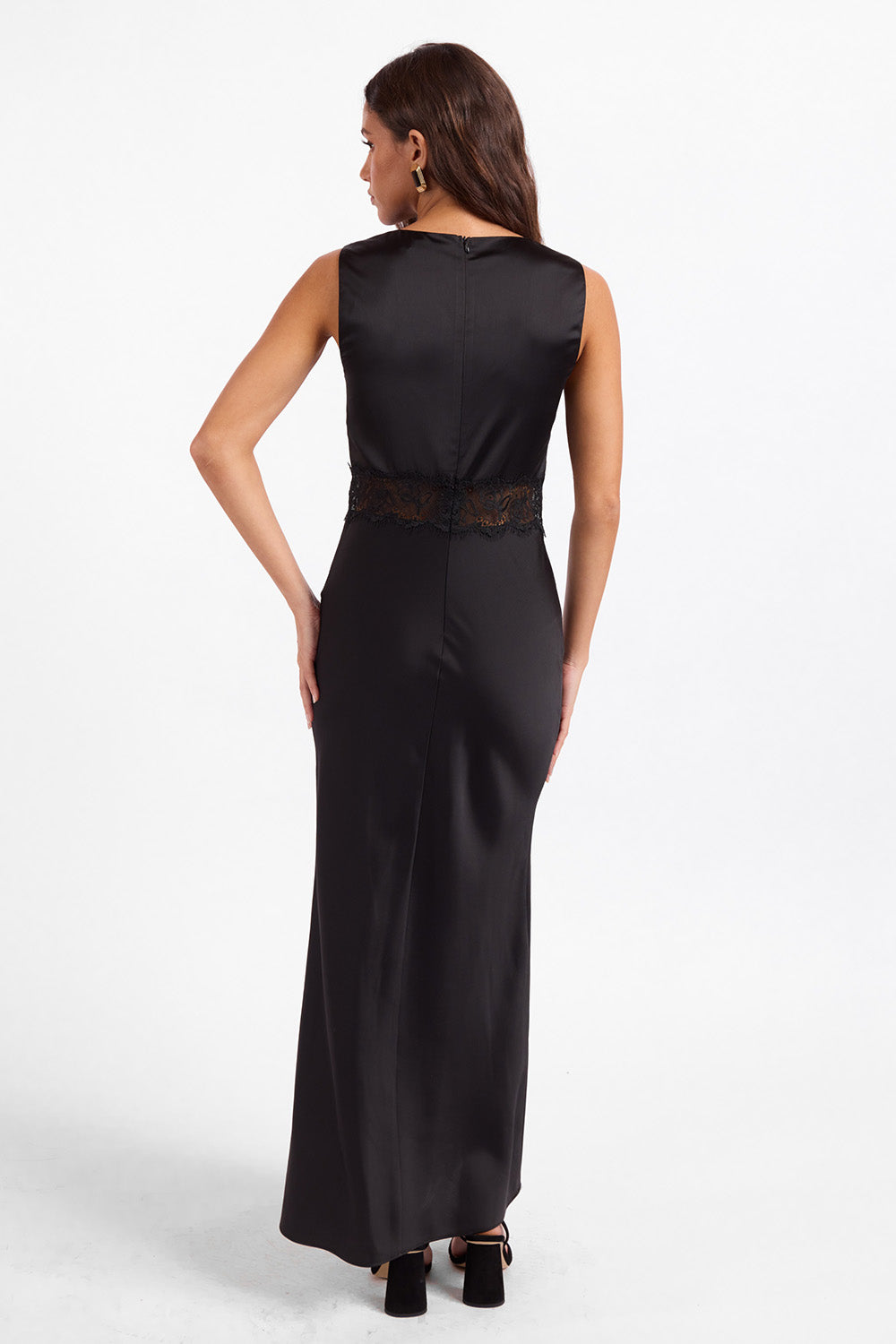 Sage the Label - Delaney Maxi Dress - Black - Back