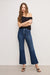 Good American - Good Legs Cropped Mini Boot - Indigo - Front