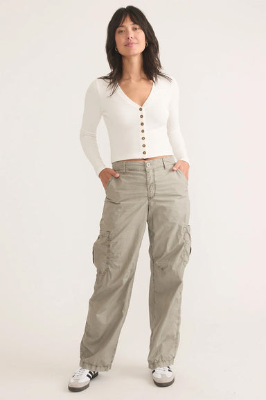 Marine Layer - Jo Wide Leg Utility Cargo - Shadow