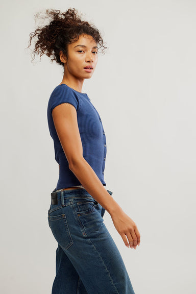 Free People - Most Wanted Cardi - Navy - Side