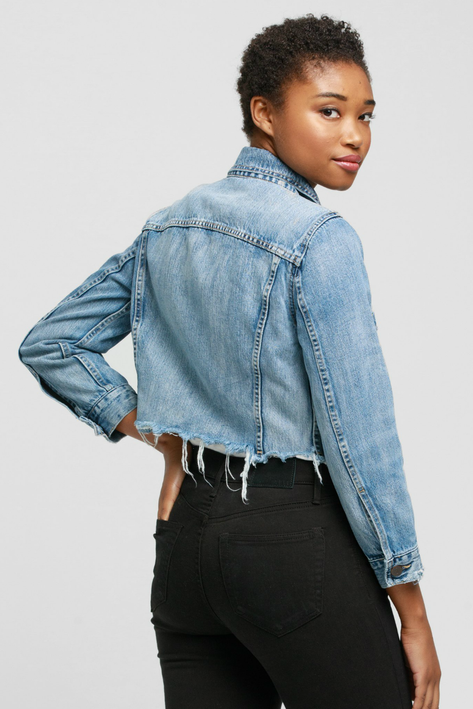 Able - The Cropped Jacket - Naibi Wash - Back