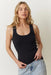 Marine Layer - Lexi Rib Sun-In Tank - Faded Black - Profile