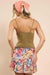 Sadie & Sage - Dixie Flower Knit Tank - Dark Sage - Back