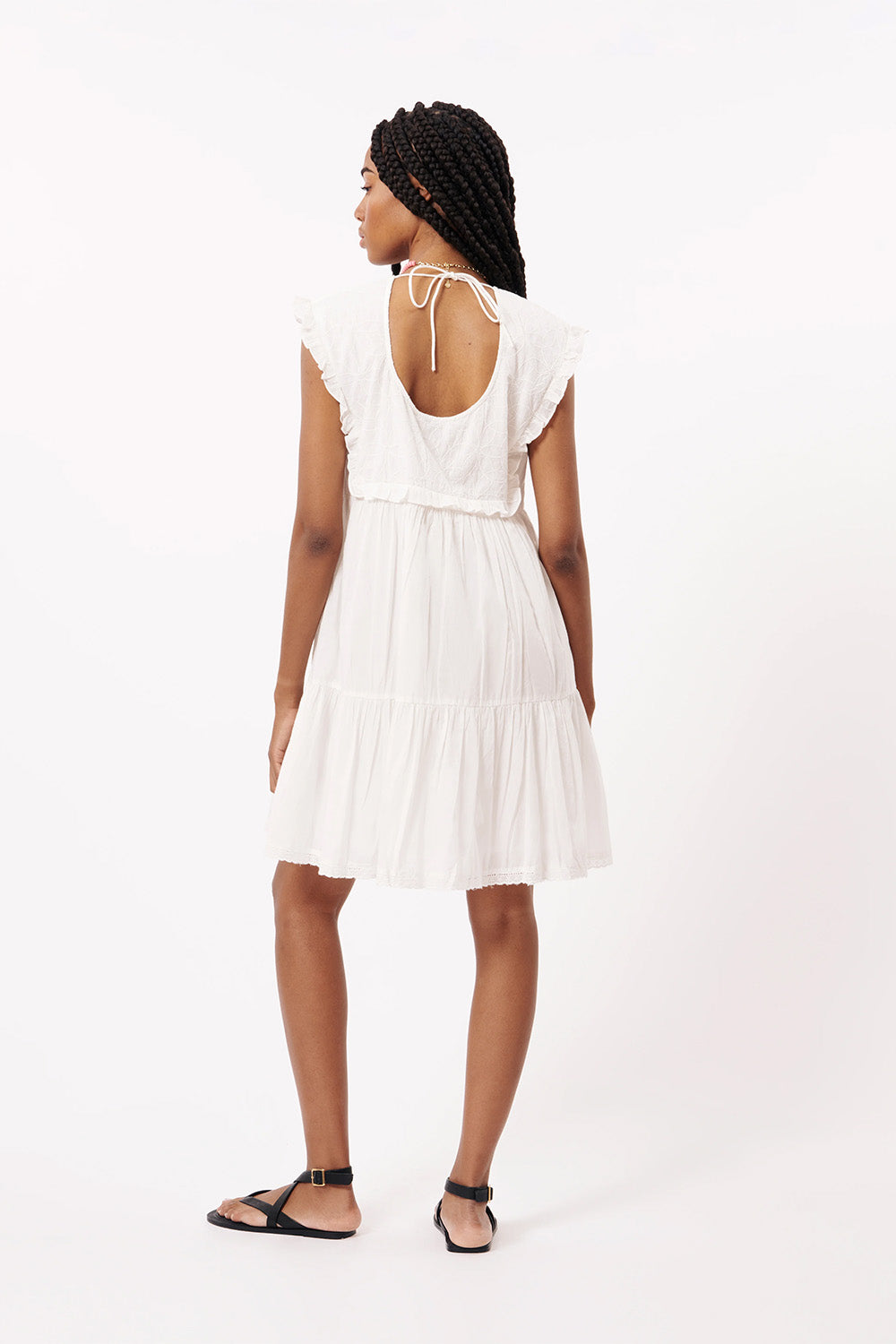 FRNCH - Nyla Dress - Blanc - Back