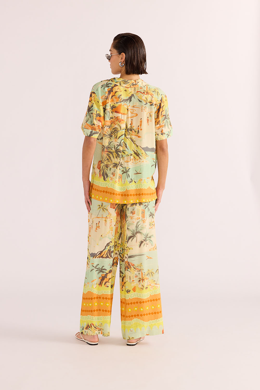 Mink Pink - Vacanza Resort Shirt - Tropical - Back