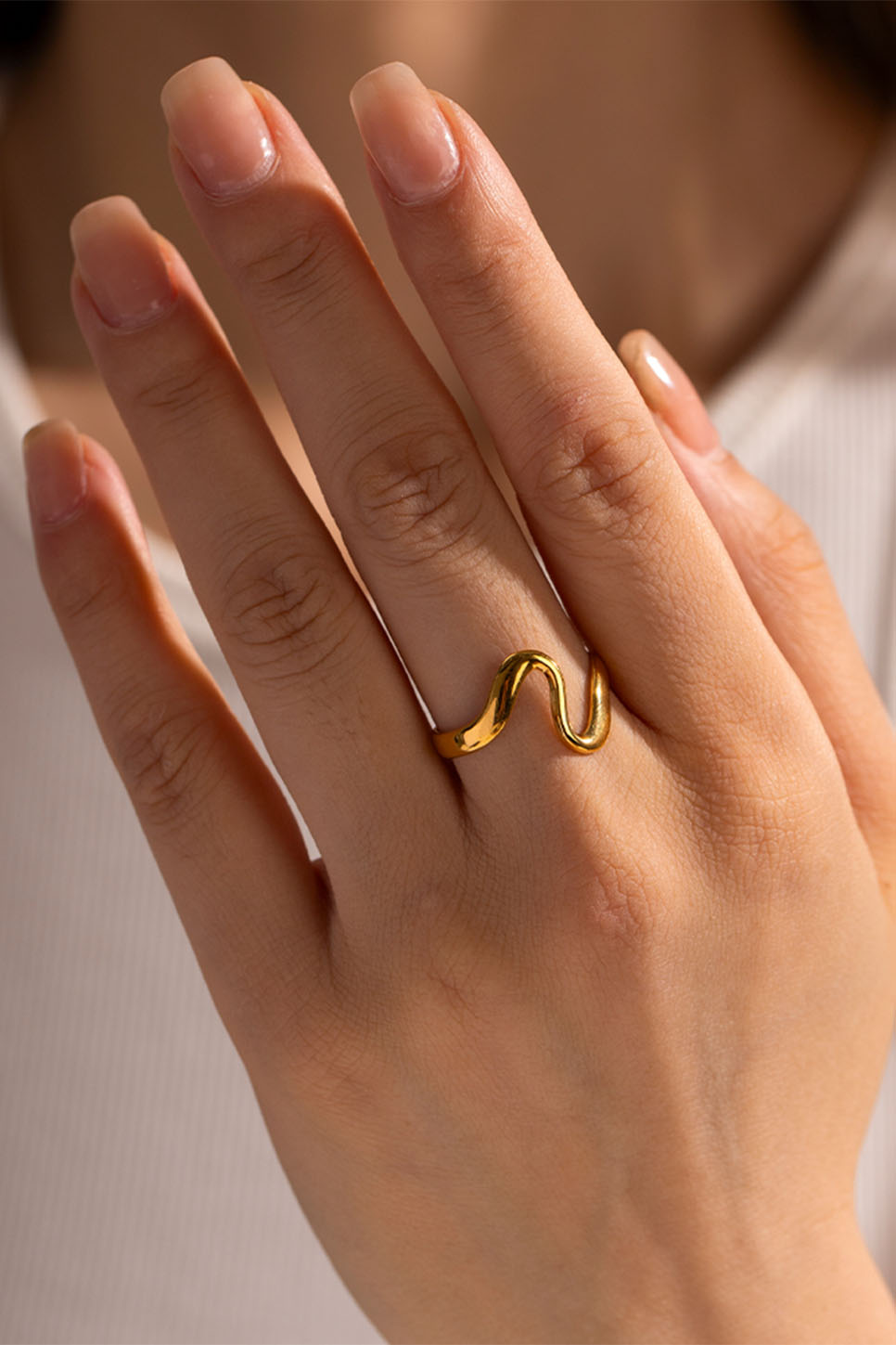 Pearl of the West - S RING - 18k GP SS - Model