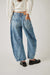 Free People - Good Luck Barrel Jean - Ultra Light Beam - Back
