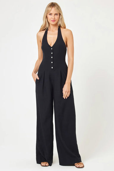 L*Space - Alena Jumpsuit - Black - Front