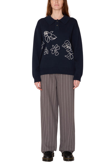 Obey - Mystery Stripe Carpenter Pant - Dark Grey Multi