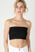 Niki Biki - Wide Ribbed Tube Top - Black