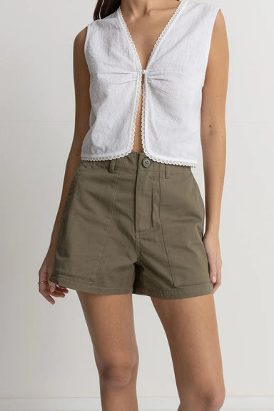 Rhythm - Fatigue Short - Olive - Front