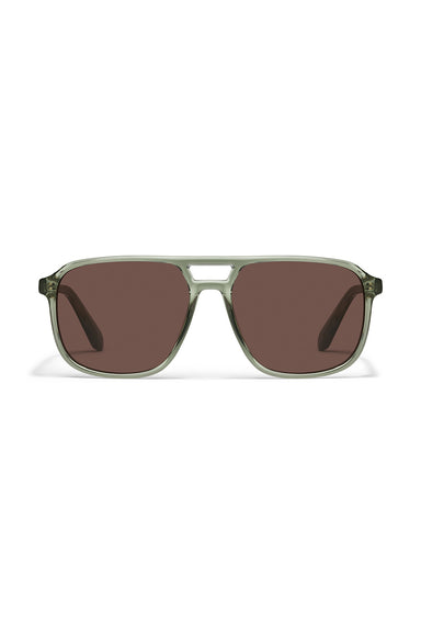 Quay - On the Fly - Moss/Brown - Front