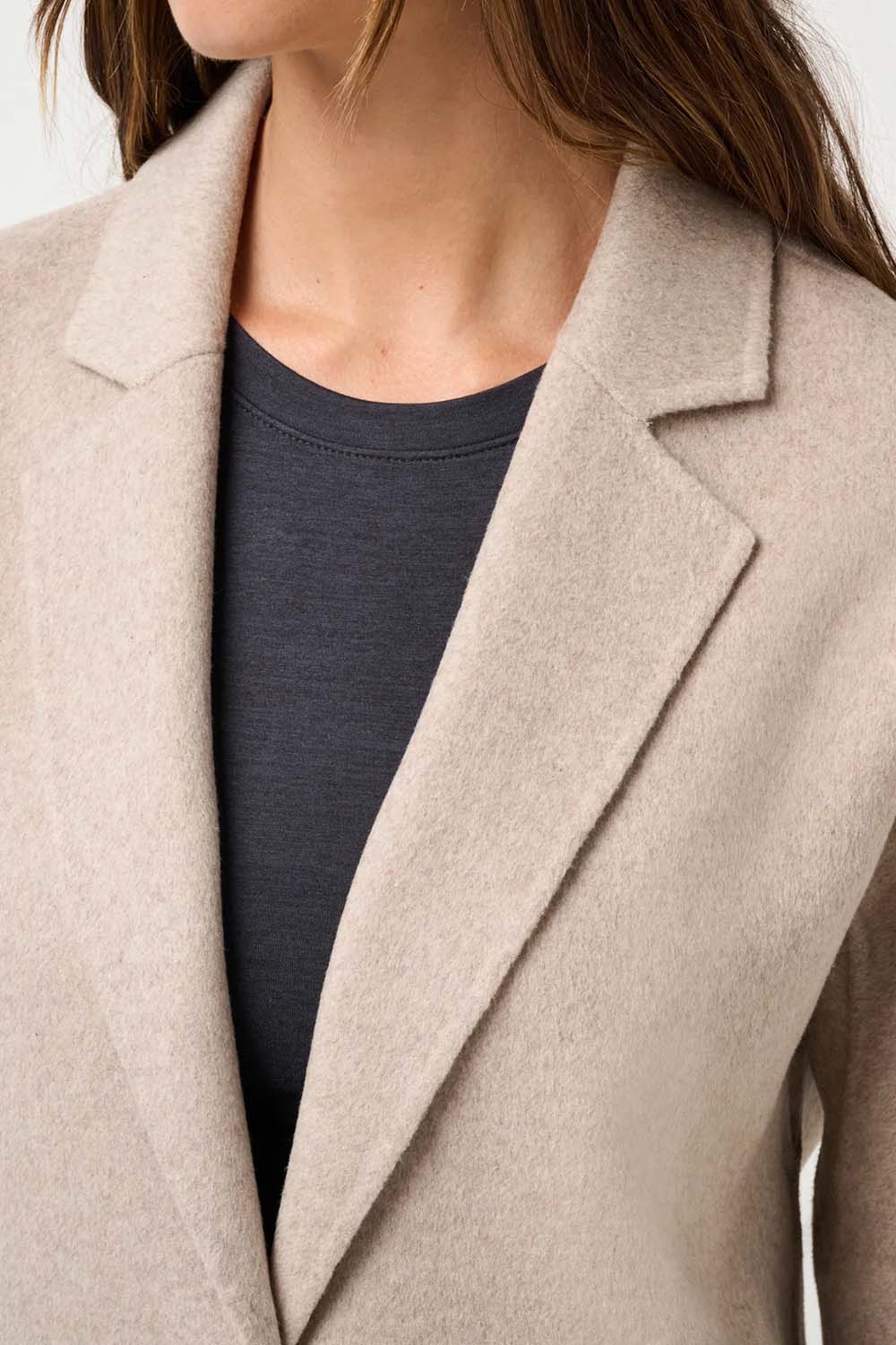 Travis Matthew - Locals Only Coat - Heather Walnut - Detail