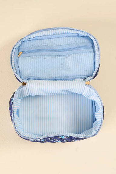 The Darling Effect - GLAM & GO COSMETIC BAG - ENDLESS DAYDREAM NAVY - Inside