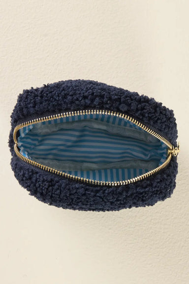 The Darling Effect - TEDDY SQUARE POUCH - DAINTY FLORAL NAVY