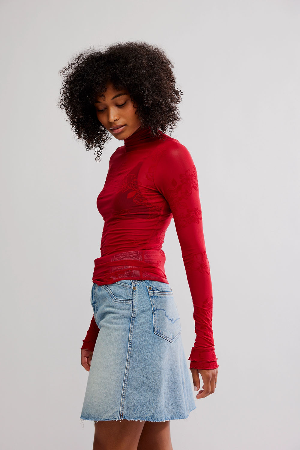 Free People - You Decide LS - Deep Cherry - Side