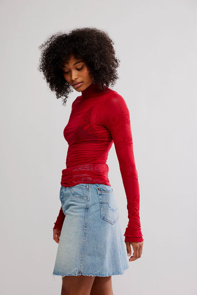 Free People - You Decide LS - Deep Cherry - Side