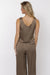 Sage the Label - ARIZONA SKY RUCHED TOP - Taupe - Back