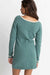 Rhythm - Noemie Knit Mini Dress - Sea Green - Back