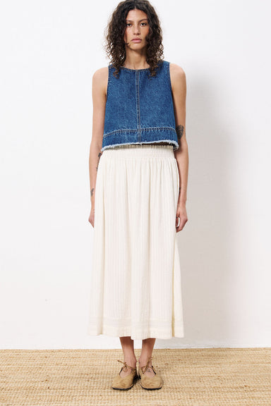 FRNCH - Akane Skirt - Creme - Front