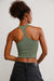 Free People - Hayley Racerback Brami - Army - Back
