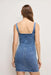Good American - Denim Shift Dress - Indigo - Back