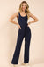 Sadie & Sage - Happier Now Jumpsuit - Navy - Front