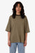 Thrills - Quinn Stripe Oversized Tee - Dark Olive - Front