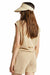 Brixton - Aruba Boxy V-Neck - Oat Milk - Back