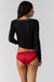 Free People - Sleigh All Day Scrunch Undie - Luxe Red - Back