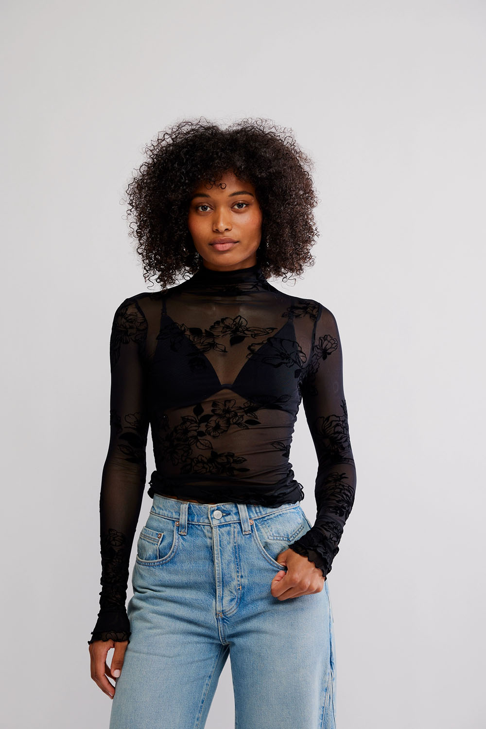 Free People - You Decide LS - Black - Front