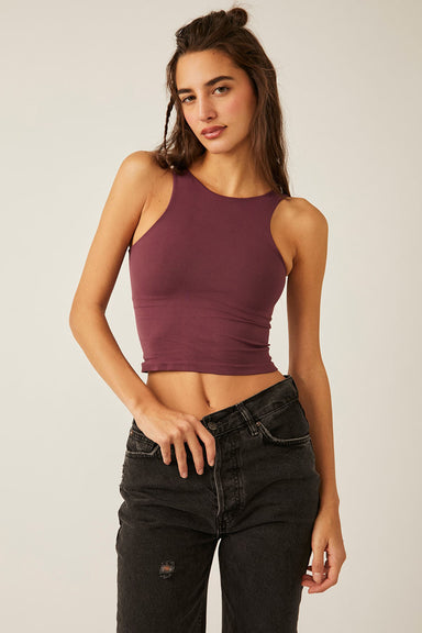 Free People - Clean Lines Cami - Precious Wine - Front