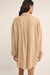 Rhythm - Sun Ray LS Shirt Dress - Sand - Back
