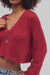 Free People - Heartland Pullover - Richest Red - Detail