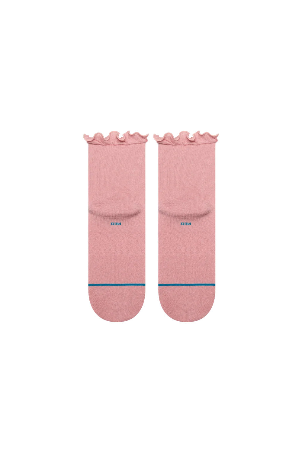 Stance - Ruffle Icon Quarter - Pink - Flatlay Top