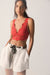 Free People - Petal Party Plunge Bralette - Atlas Red - Front