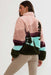 Beach Riot Leona Sherpa Top in Wilderness — back view, turned