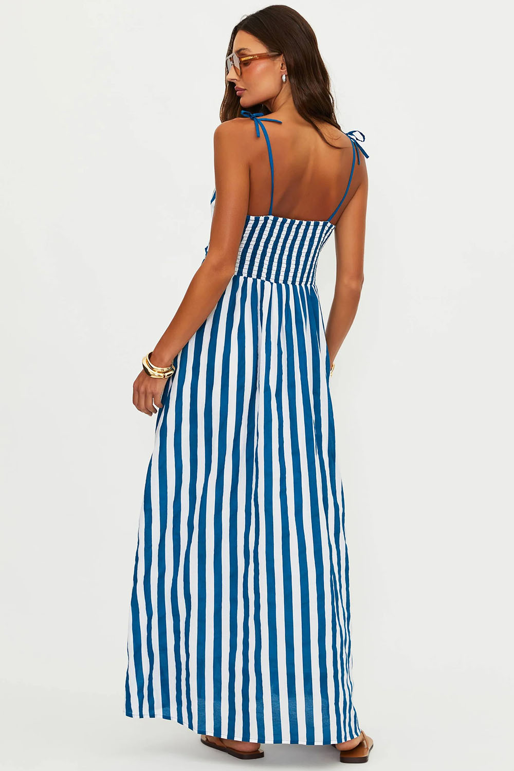 beach riot levie maxi dress twilight tides stripes back