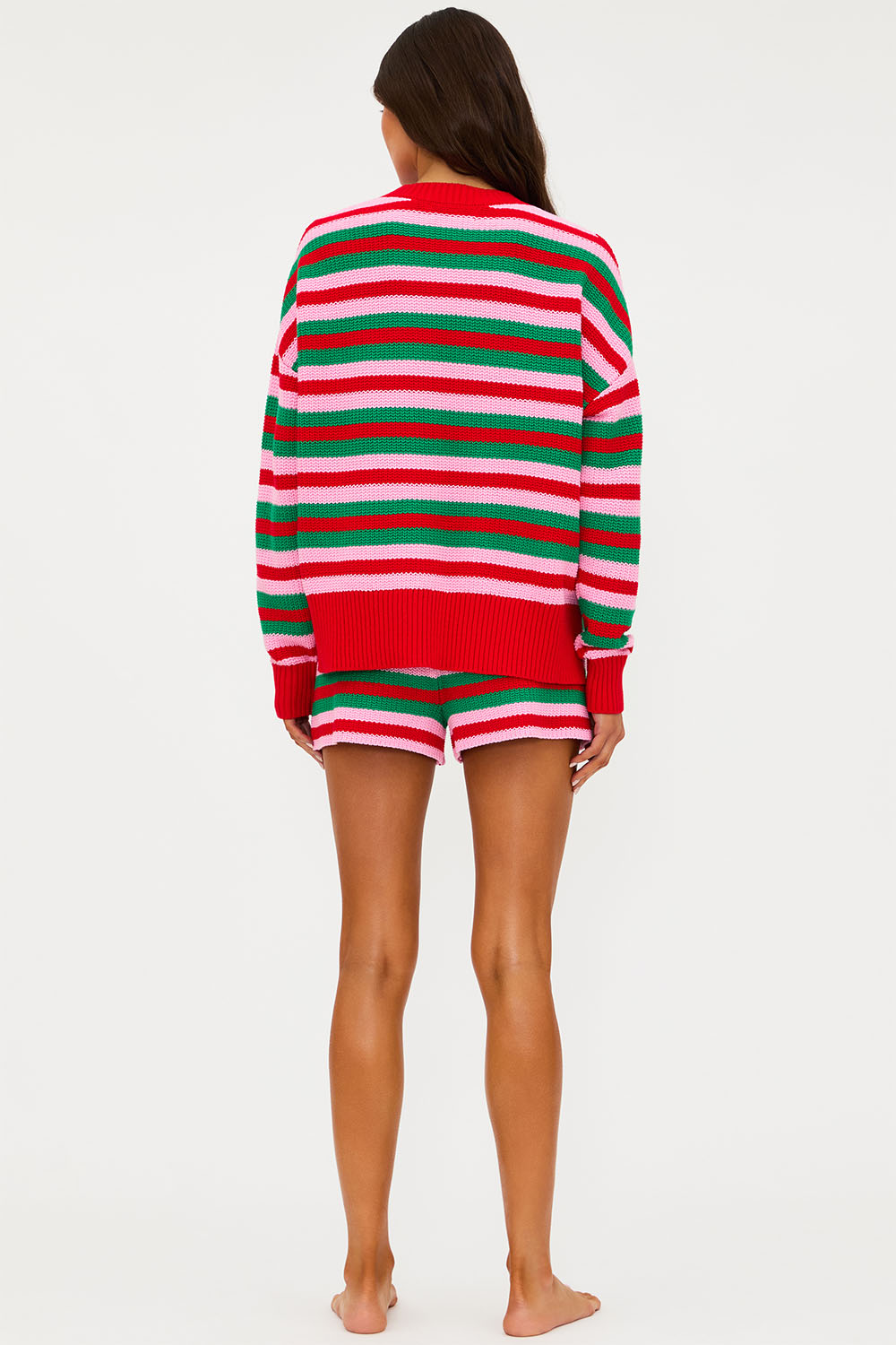 Beach Riot - Balboa Short - Ruby Stripe - Back