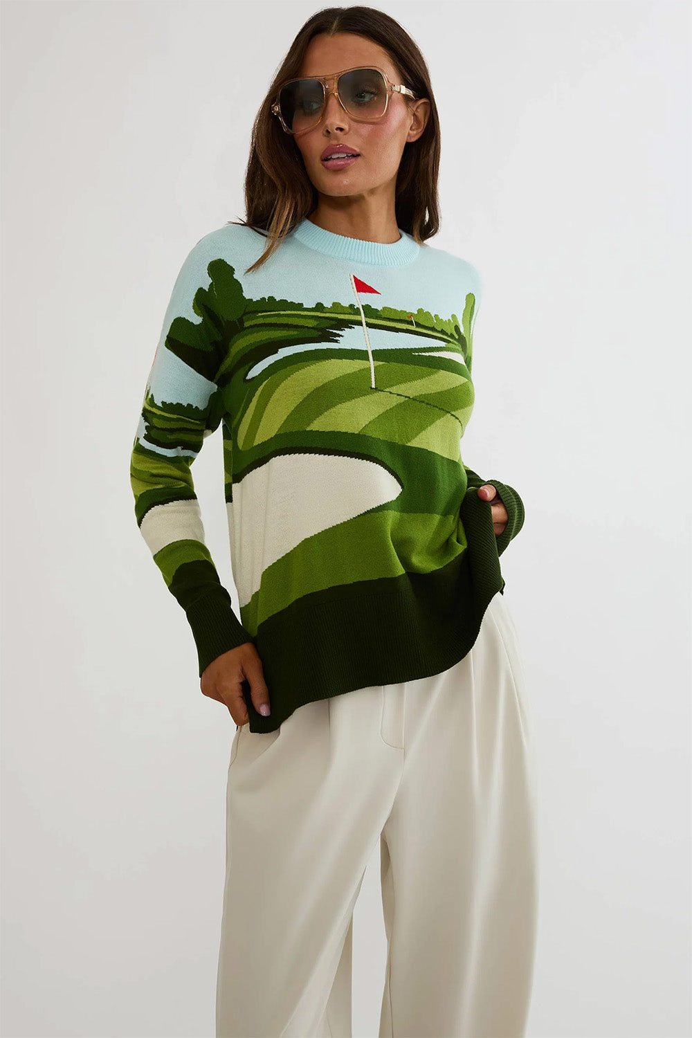 beach riot callie golf sweater fairway profile