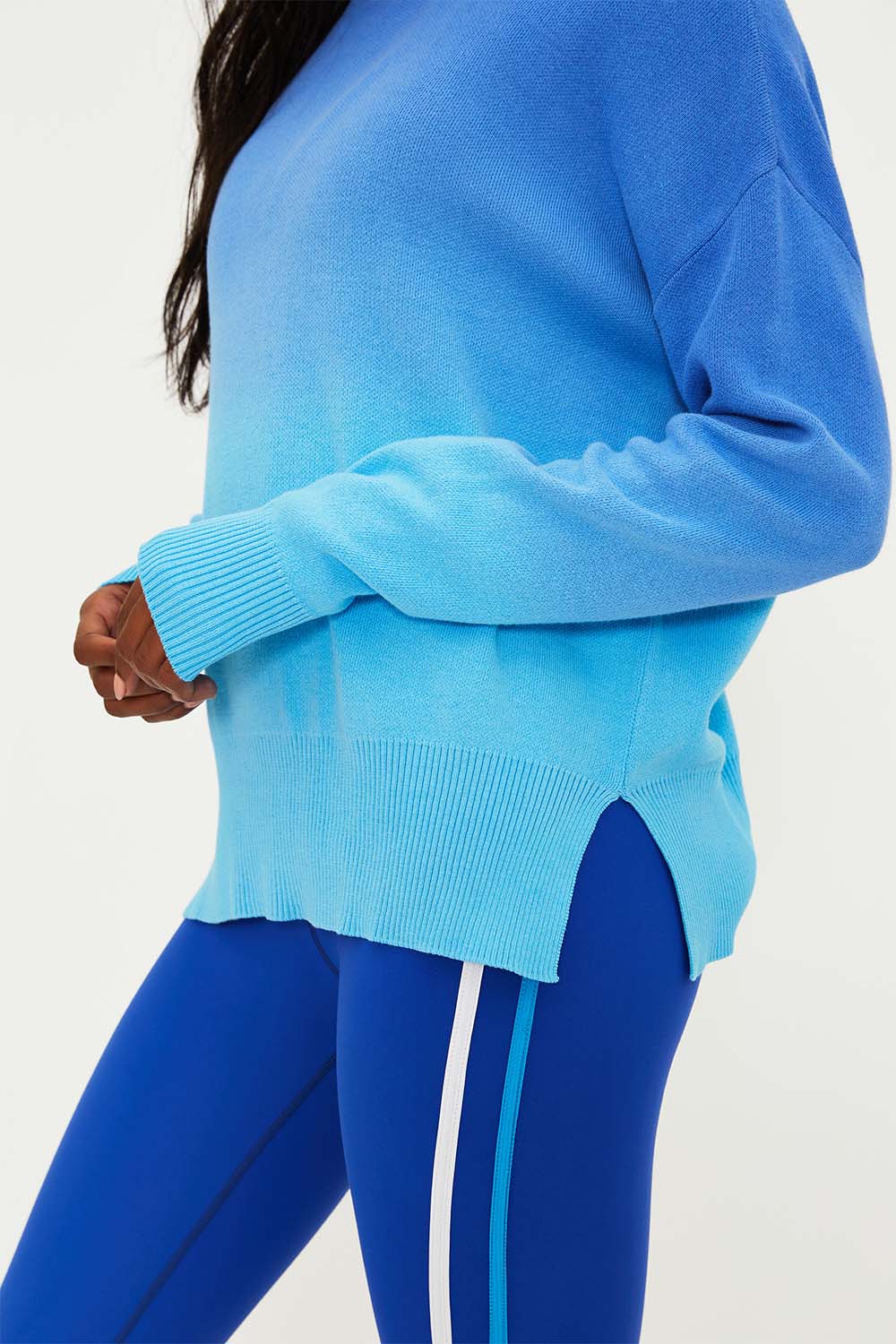 Beach Riot - Callie Sweater - Bluebell Two Tone - Detail