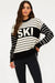 beach riot callie sweater summit stripe front