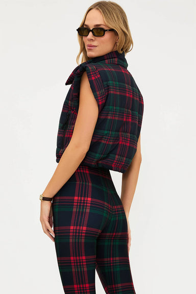 Beach Riot - Canyon Puffer Vest - Ribbon Plaid - Side