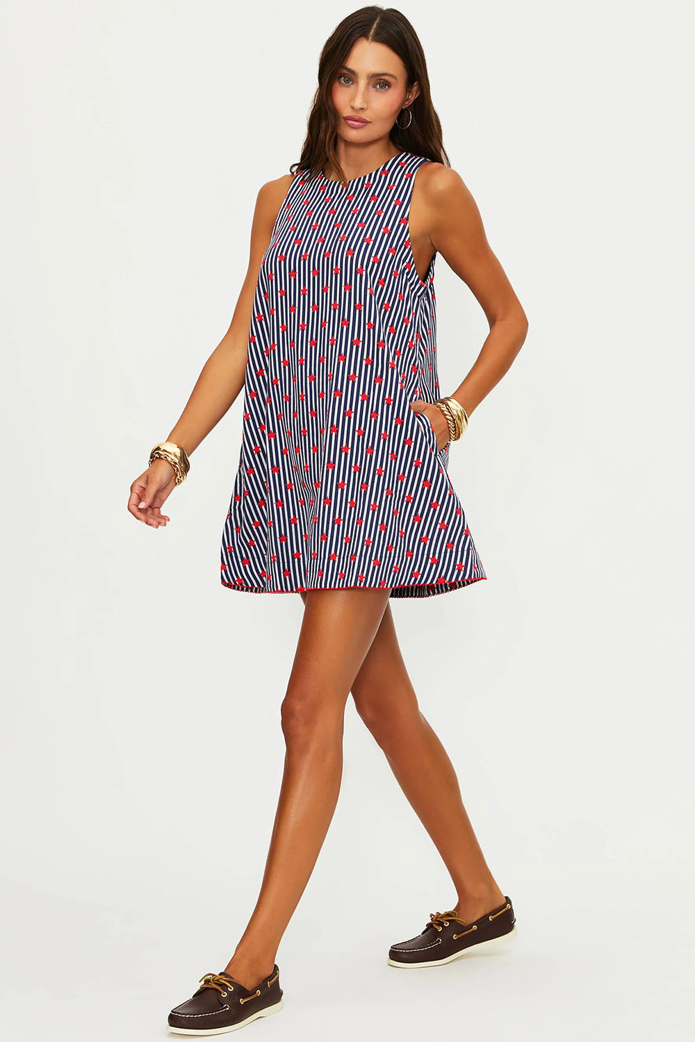 beach riot caprina mini dress star spangled seas profile
