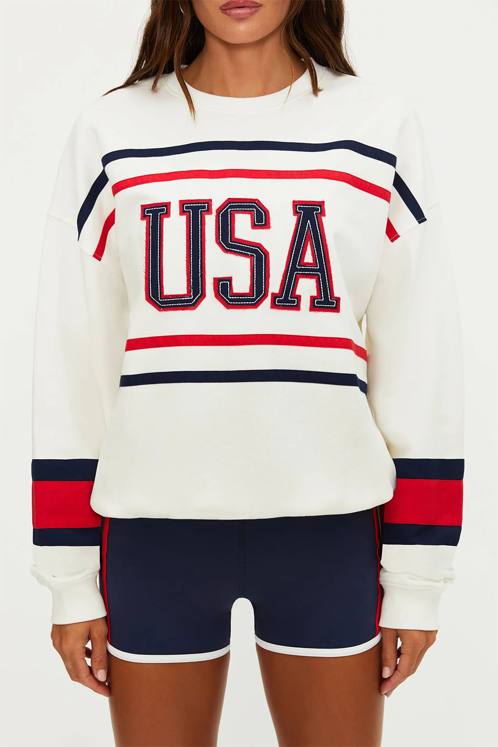 beach riot devyn oversized sweatshirt firework colorblock detail